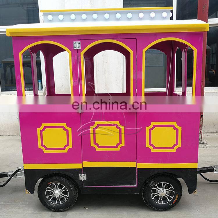 Customized amusement parks trackless train rides for Kids Sightseeing Trackless Train Rides