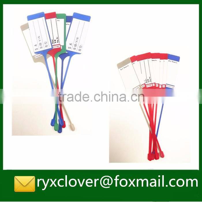 PP plastic car key tags with customized tag