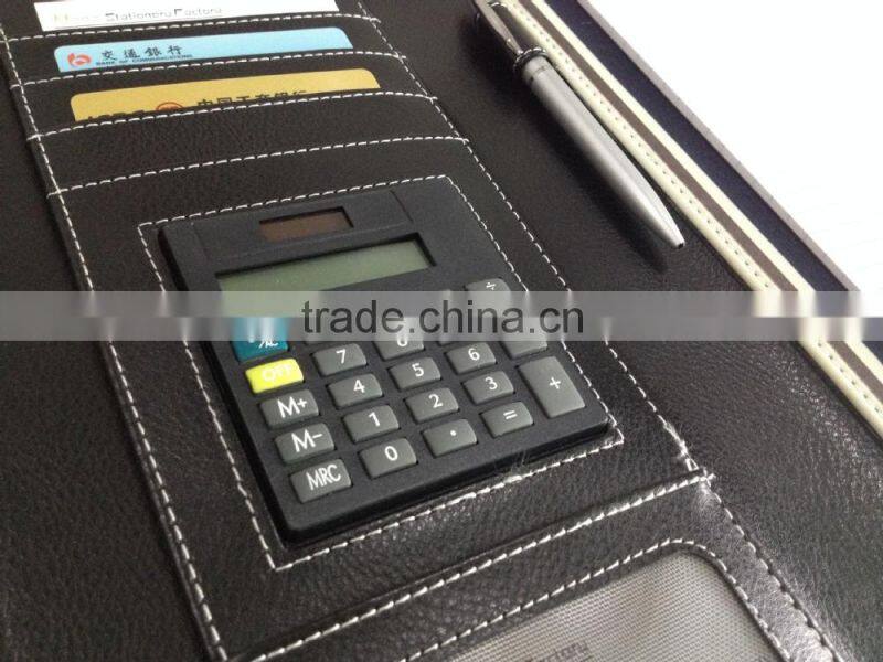 Promotional pu leather meeting folder, conference folder NS-JLJ0010