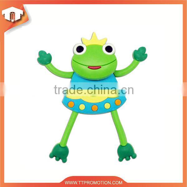 Eco-friendly soft pvc half fridge magnet animal with low price