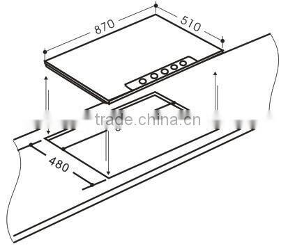 build in home trends gas cooker stove for sale