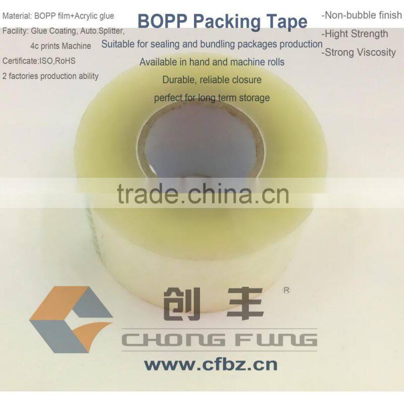 38mm Common Sealing and Protective Goods Used BOPP Clear Packing Tape