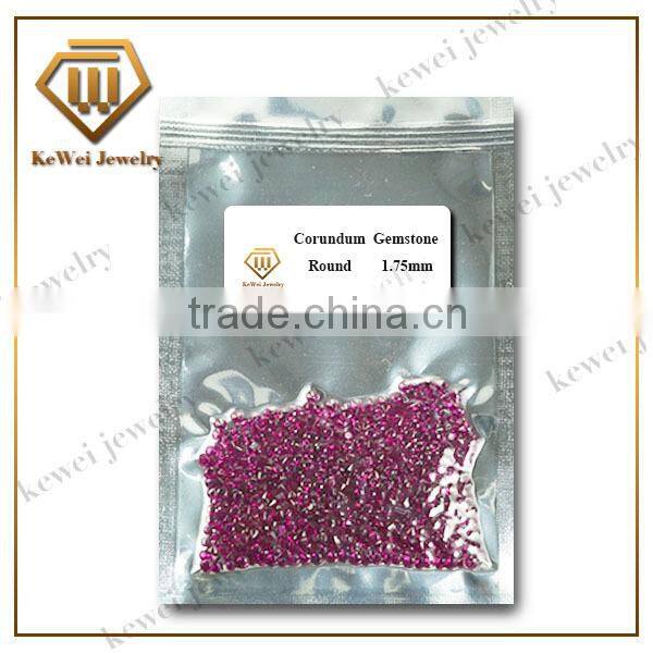 Good quality and low price 1mmX1.5mm 5#red rectangle corundum gemstone