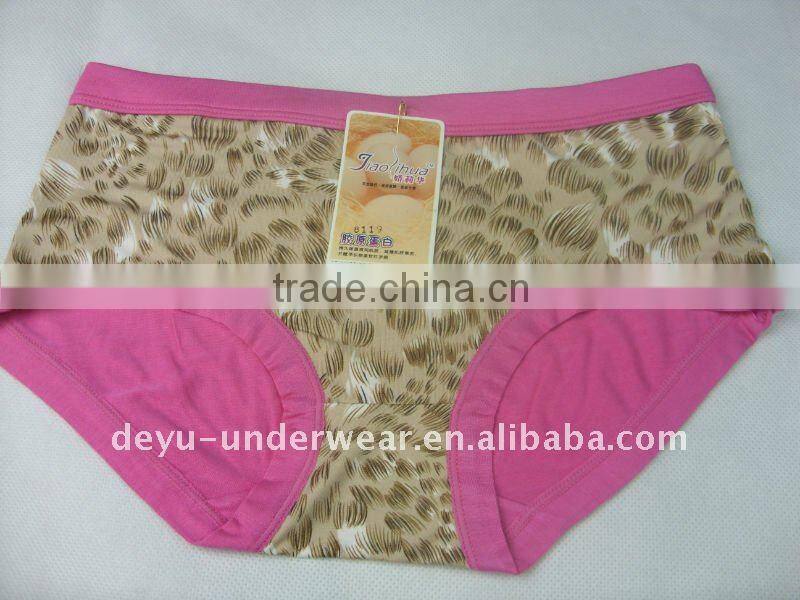 0.71USD Modal Colorful Fashional Tiger Print Ladies Panties(jlhnk038)
