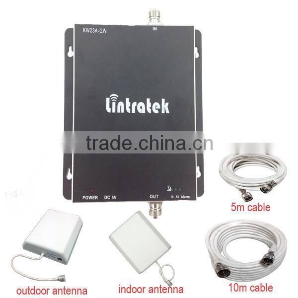 LINTRATEK mobile phone dual band signal booster gsm 900 wcdma 2100 global telecom gsm signal repeater 3g