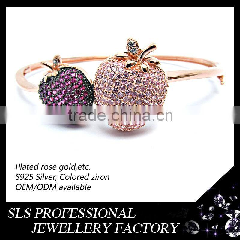 2015 new equilibrium bangle costume rose gold jewelry bangle plain gold bangles for this summer season