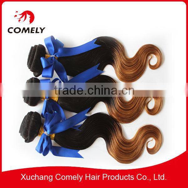 Wholesale Virgin Brazilian Two Tone Hair Extensions Ombre Human Hair