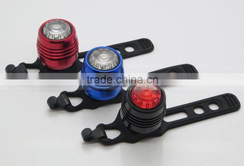 Micro USB Rechargeable Rear Bar Clip Aluminum Bike Waterproof Light