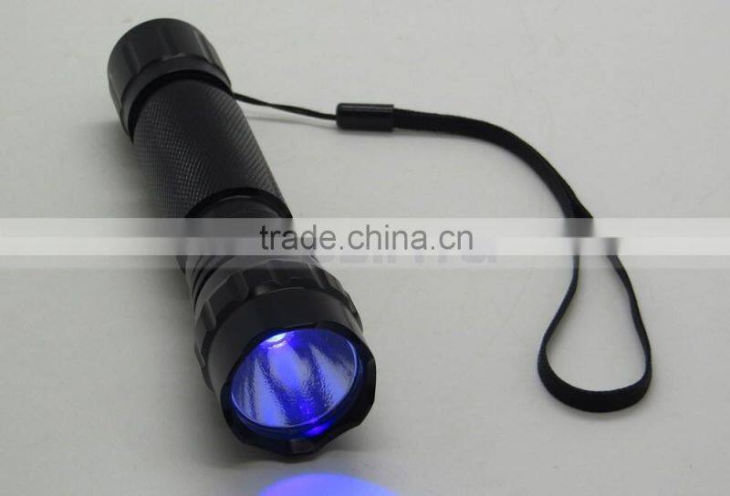 Professional Tail Press Aluminum 1 LED UV Black Light Torch