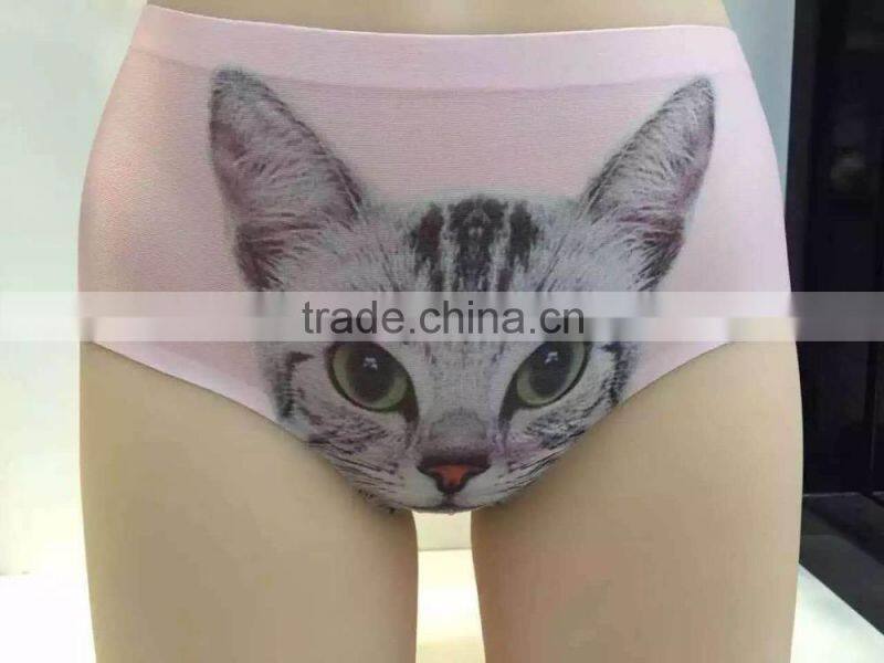 seamless panty 3D animal printing ,sex underwear