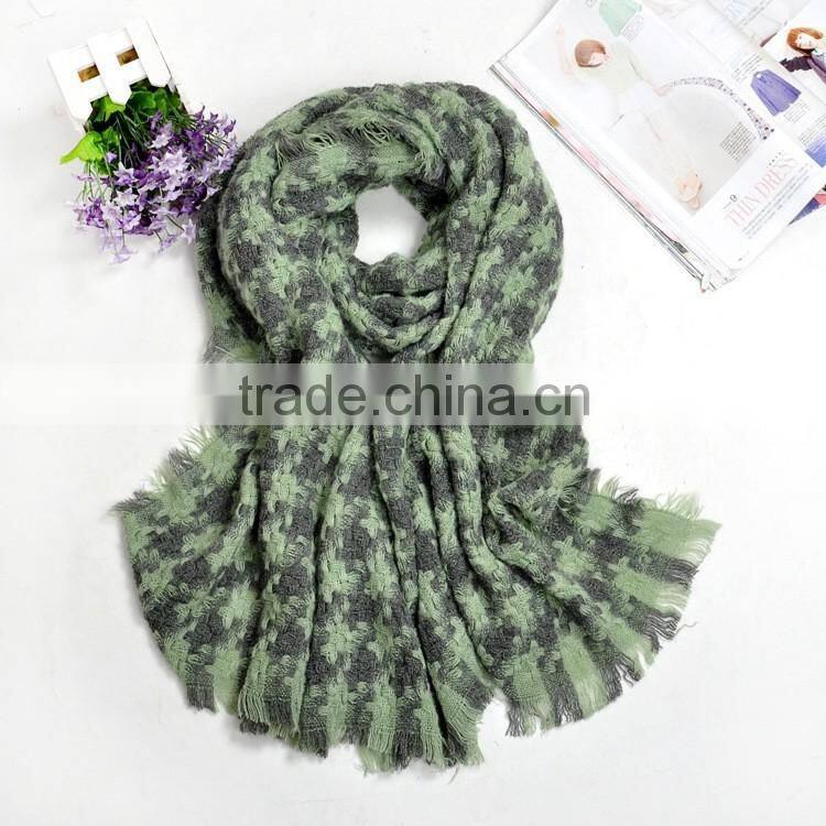 New Arrvial Wool Houndstooth Winter Women Shawls