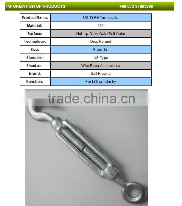China fastener turnbuckle din1480