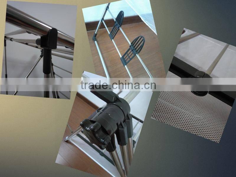 Folding Stainless Steel Balcony Baby Clothes Drying Hanger Rack