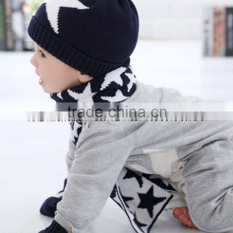 Winter Knit Kid's Scarf, Hat and Glove Set