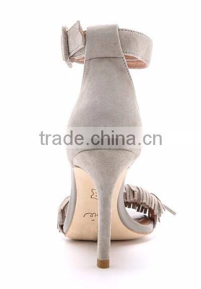 Latest woman sandals design 2016 private label sandals from strap tassel style leather sandals girls