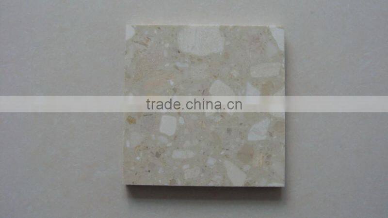 Polished artificial stone Botticino Compressed Marble
