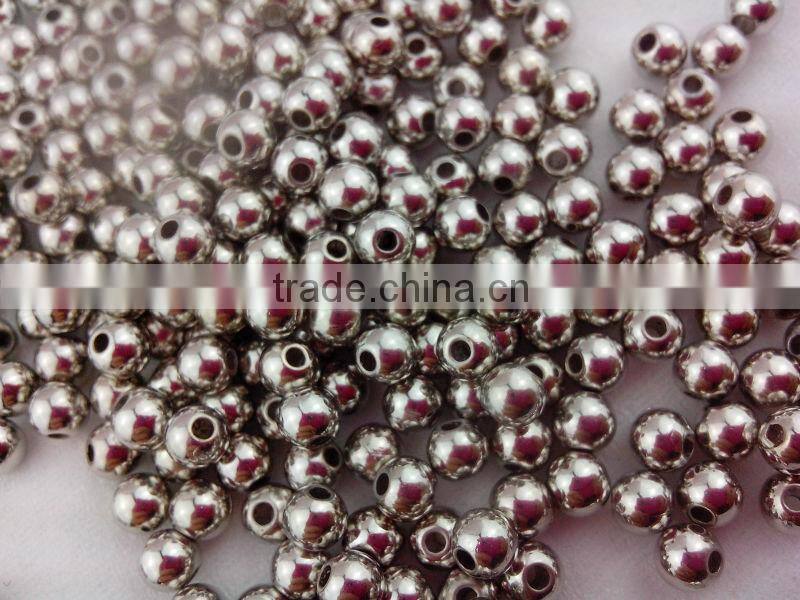 Newest High Quality Glod- plating chunky loose beads, shiny acrylic ccb beads for necklace ,wholesale!!