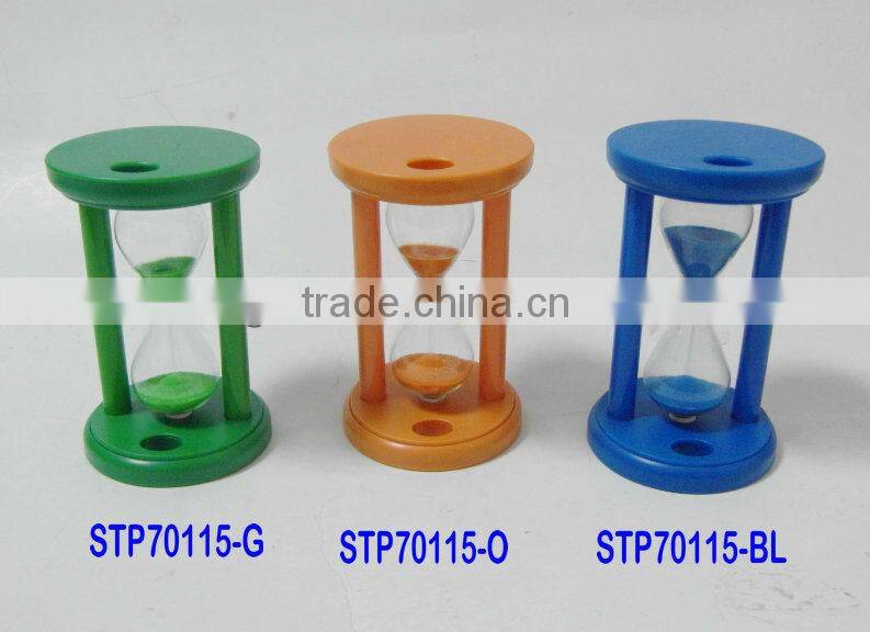 Hourglass with toothbrush holder for dentist giveaway/promotion gift