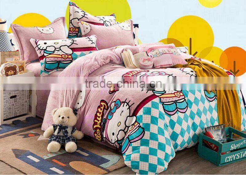 hello kitty kids one piece bed set
