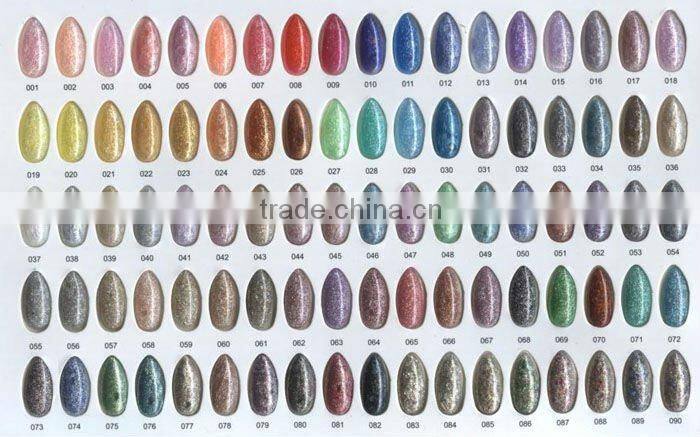 new arrival glitter Color soak off gel polish/LED UV soak off nail gel polish(15ML)