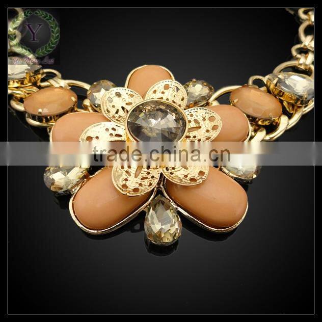 Wholesale gemstone statement necklace, fashion necklace, charm necklace