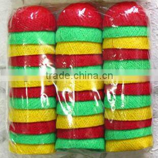 Snowball colorful cotton ball string fairy lights for wedding decoration