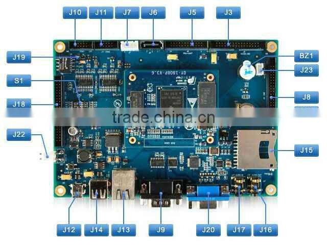 TI AM 1808 ARM9 Processor Mainboard