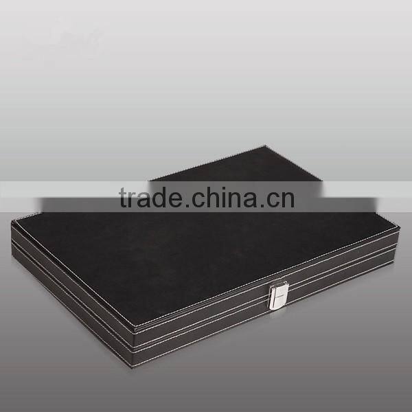 Backgammon and chess box and case leather backgammon