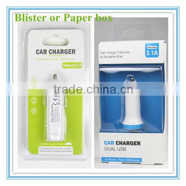 hot sale oem white and black blue led 5v 5.2a 3 port bulk usb charger