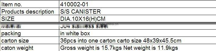 Oggi Stainless Steel Clamp Canister Set with Clear Lid