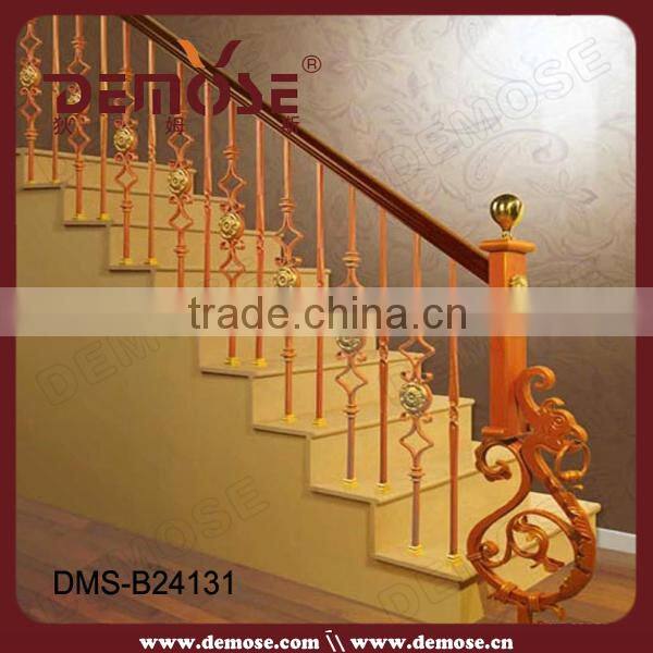 staircase professional install wrought iron railing with CE certificate