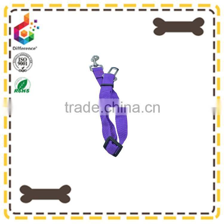 purple dog car safety belt for car pet safety belt