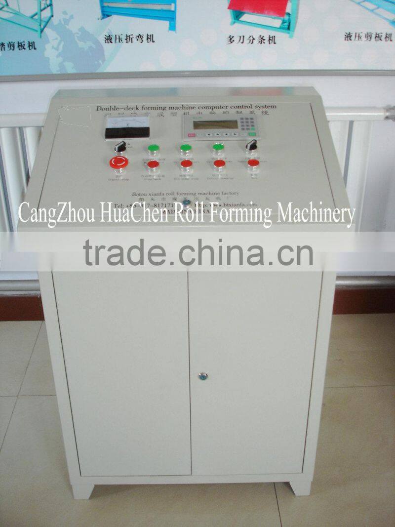 Prepainted Color Steel Corrugated Metal Roofing Sheet Roll Forming Machine Made in Hebei