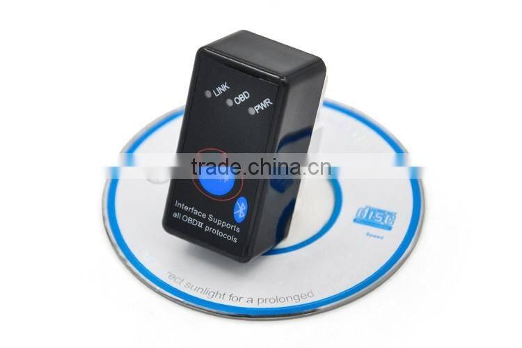 High quality Newest version v2.1 OBDII OBD2 car diagnostic scanner elm327 elm 327 bluetooth obd2 with switch with best price