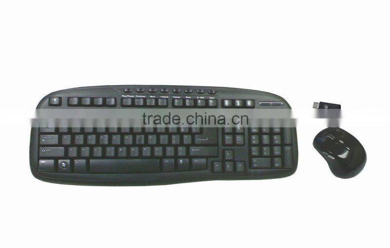 Multi media 2.4G RF Keyboard Mouse set
