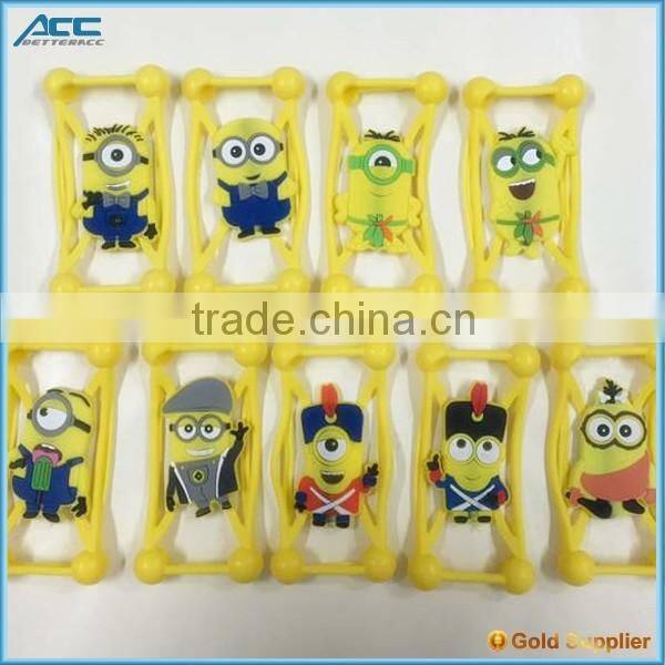 Customized Colorful Universal Silicon Bumper Case Holder