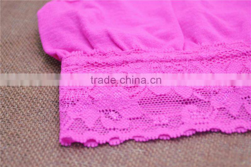 Hot young seamless girls tops in lace underwear for kids