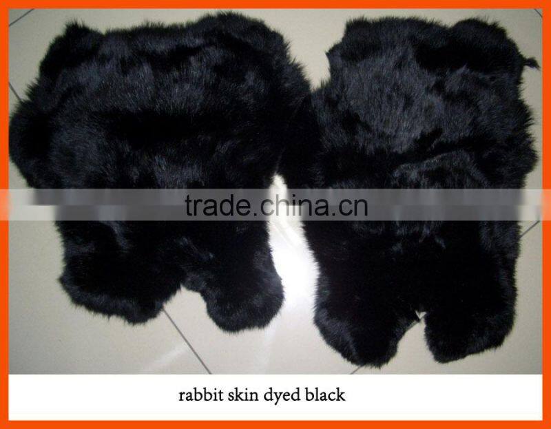 different colors rabbit fur pelts for fishing lure
