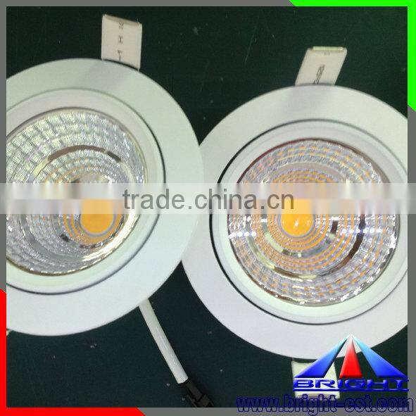 High Bright led housing light on ceiling, dimmable COB downlight led