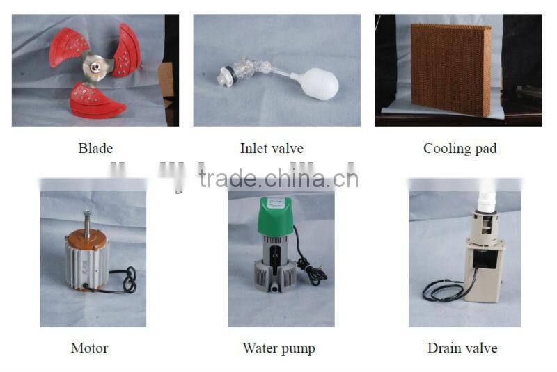 greenhouse or industrial 12 volt dc air condition oem service China evaportive air cooler supplier