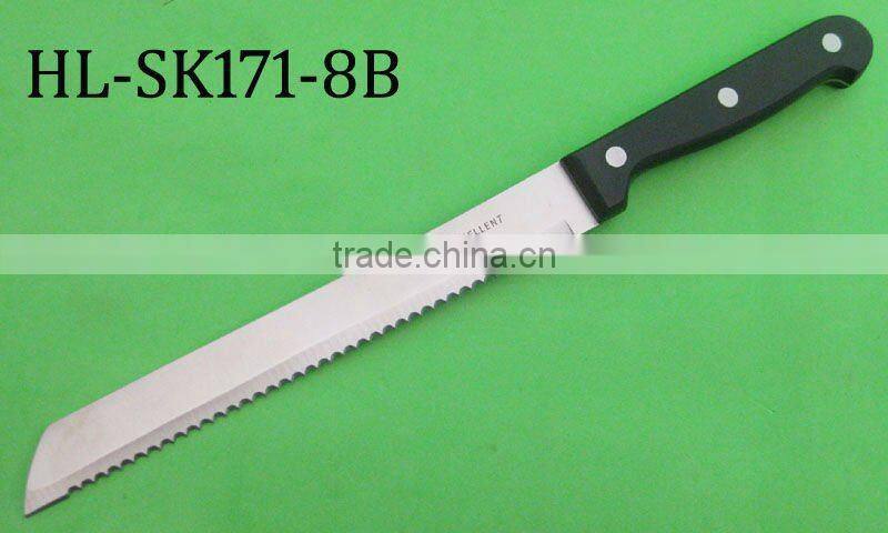 Black POM handle kitchen chef knife with new style