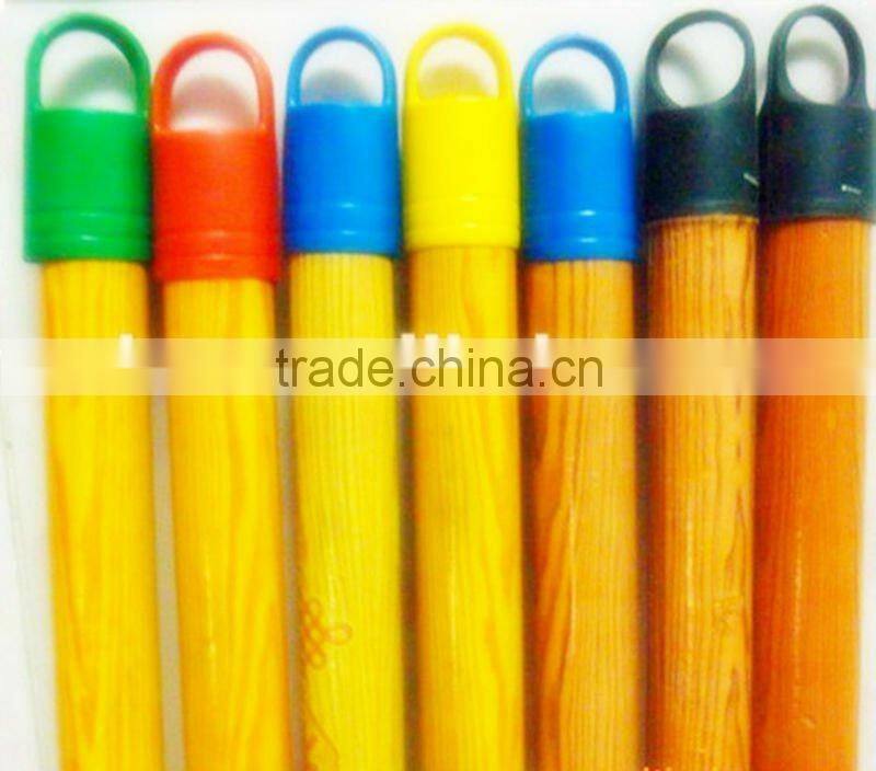 EXCELLENT DESIGN pvc coated wood mop stick with PERFECT WORKMANSHIP