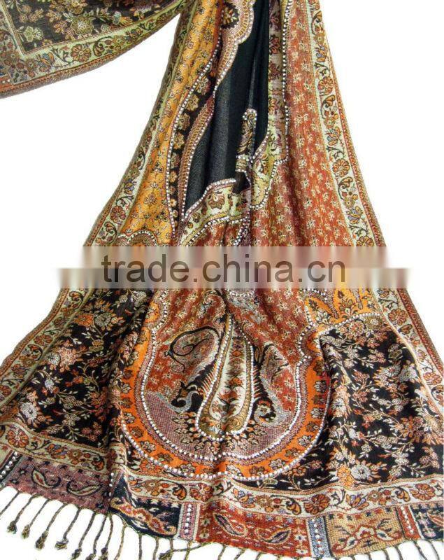 Hand Beaded Viscose Shawls