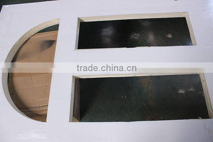 Luxury heat isolated steel wood polyurethane foam door