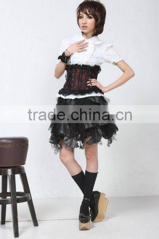 PUNK RAVE lolita black corset 61230
