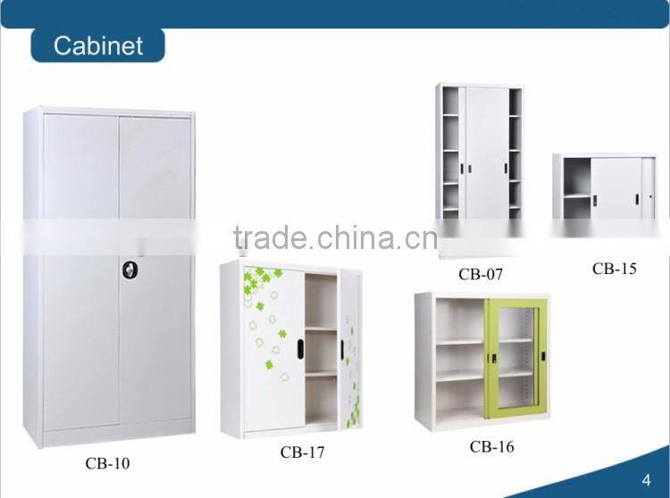 Steel filing cabinet without doors
