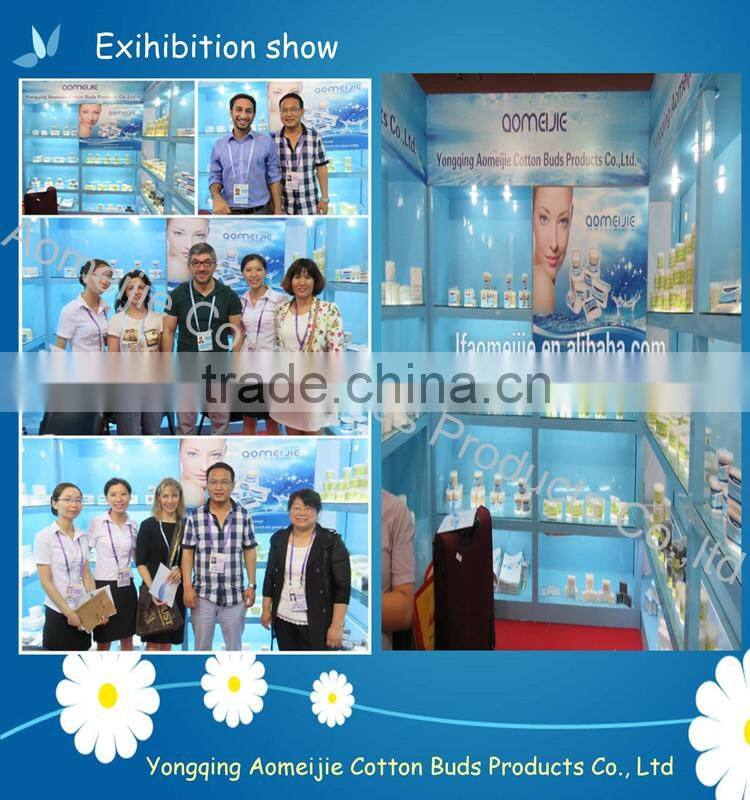 Double tips colored stick cotton cleaning swabs with dozen pack