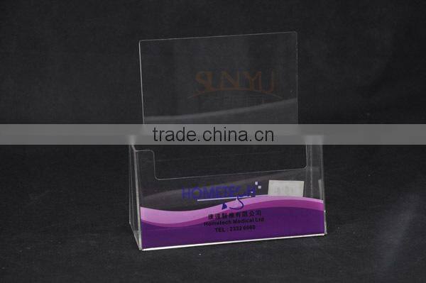 New Products Custom Clear Acrylic Leaflet Shelf