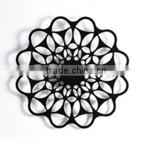 Acrylic wall clock with flower shape