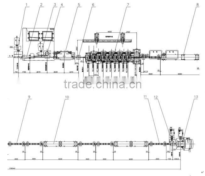 Hangji brand 2 Hi horizontal rolling mill machinery for tmt bar/wire rod production line